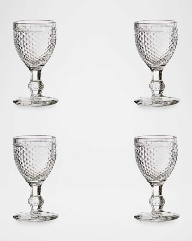 Bicos Clear 2 oz. Cordial Glasses, Set of 4